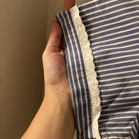 Lauren by Ralph Lauren Vintage striped button-down shirt sz L - Picture 3 of 7